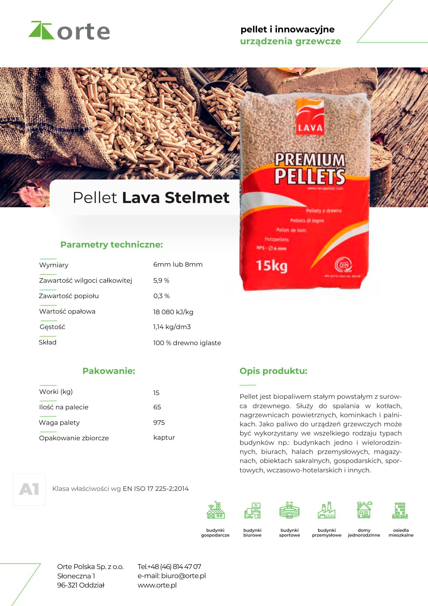 Pellet Lava Stelmet 1 paleta na 65 worków